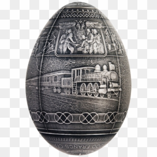 Cameroon 2016 5000 Francs Trans-siberian Railway Egg - Egg Decorating Clipart