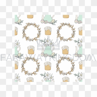 Narcissus Easter Holiday Vector Illustration Seamless - Vector Graphics Clipart