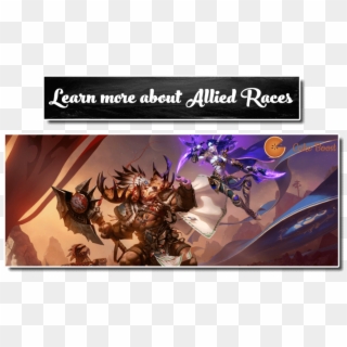 Learn More About Allied Races - Battle For Azeroth Art Clipart