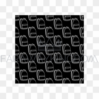 Schoolbag Black Vector Illustration Seamless Pattern - Chair Clipart