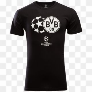 Dortmund Ucl Logo Printed T-shirt - Team Bobby Clipart