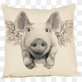 Flying Pig Pillow Clipart