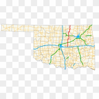 Oklahoma Highway Map Pdf Clipart