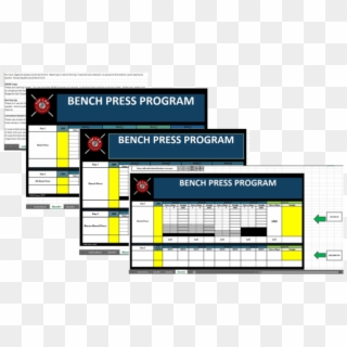 Bench Press Training Template $ - Kidsstoppress Clipart