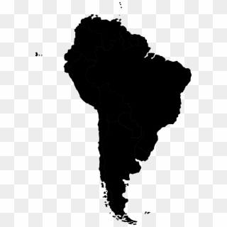 South America Map Black Clipart