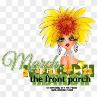 Sb March Front Porch - Illustration Clipart