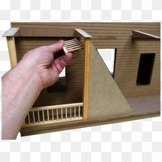 Square And Spaced With A Railing Top And Bottom - Plywood Clipart