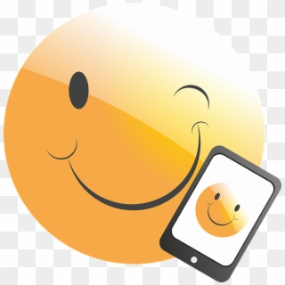 Mobile Phone, Smartphone, Phone, Emoticon, Smiley - Mobile Smiley Clipart