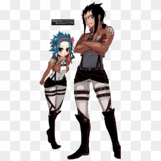 Levy And Gajeel Render Clipart