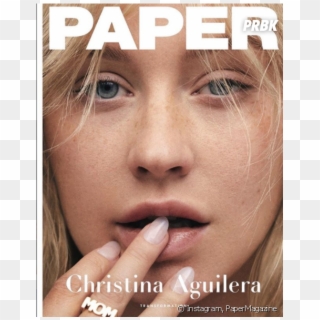 Christina Aguilera Se Dévoile Au Naturel Pour Paper - Girl Clipart