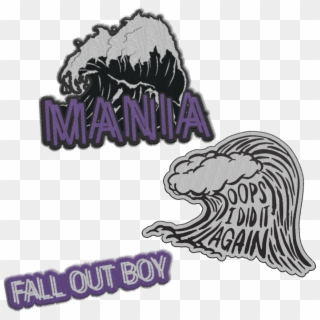 M A N I A Patches - Fall Out Boy Mania Patches Clipart