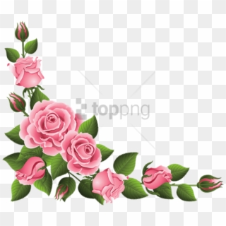 Free Png Rose Fleur Png Image With Transparent Background - Rose Flower Border Design Clipart