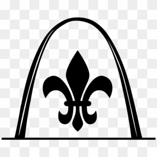 Fleur De Arch - St Louis Arch Logo Clipart