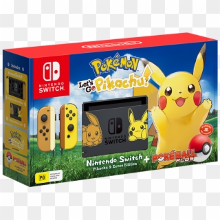 Each Includes A Nintendo Switch Pikachu & Eevee Edition - Nintendo Switch Pokemon Let's Go Edition Clipart