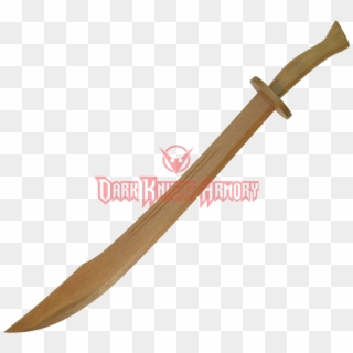 Wooden Chinese Broadsword - Sword Clipart