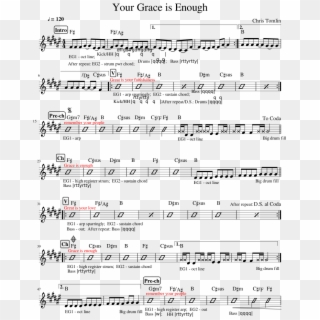 Your Grace Is Enough Sheet Music Composed By Chris - Partitura Somos El Mundo Clipart