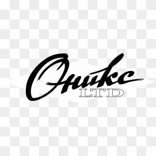 Onix Ltd Logo Black And White - Calligraphy Clipart