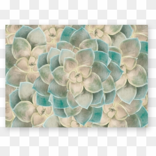 Succulent Fractals Wall Tapestry - Floral Design Clipart