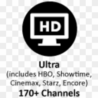 Ultra Video With All Premium Movie Channels - Circle Clipart