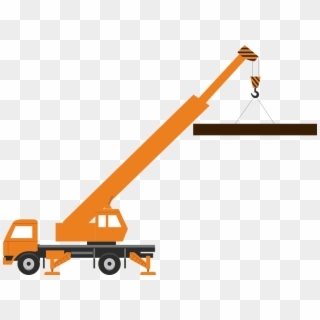 Large Load Crane Construction Industry Build - Construction Crane Clip Art - Png Download