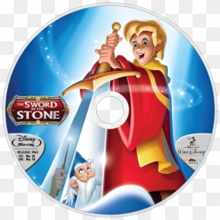 The Sword In The Stone Bluray Disc Image - Sword And The Stone Dvd Clipart