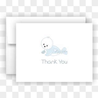 Seal Thank You Cards Note Card Stationery • Flat, Folded - Cartoon Clipart