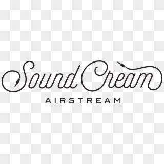 Sound Cream Airstream - Line Art Clipart
