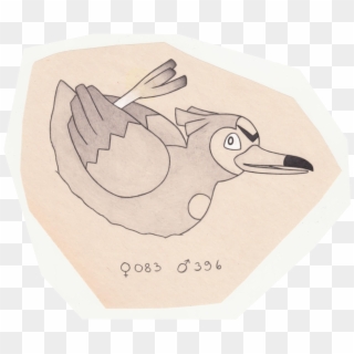 Wild Duck Pokemon - Sketch Clipart