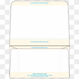 Inside Of Fee Collection Envelope - Paper Clipart