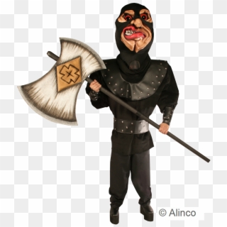 Executioner W/ Axe Mascot Costume - Mask Clipart