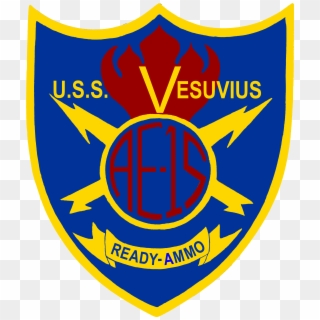 Uss Vesuvius Insignia, Circa In The 1960s (nh 71935 - Emblem Clipart
