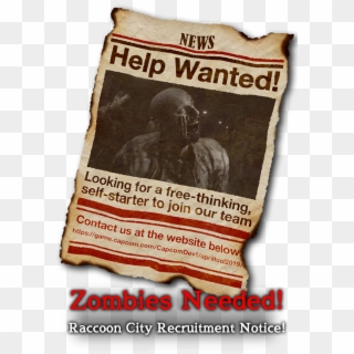 Zombies Needed - Poster Clipart