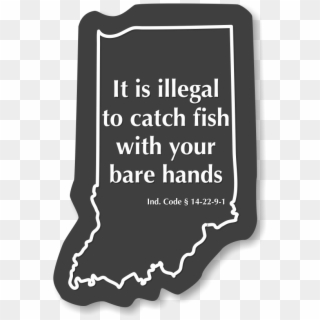 Indiana Fishing Regulations Novelty Sign - Iomega Clipart