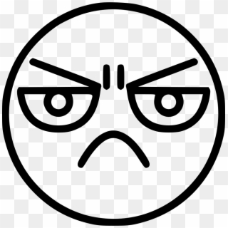 Png File Svg - White Annoyed Icon Png Clipart