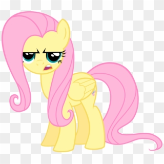Annoyed, Fluttershy, Safe, Simple Background, Solo, - My Little Pony Fluttershy Happy Clipart