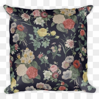 Nah Throw Pillow - Bouquet Of Camellias, Narcissus, And Pansies Clipart