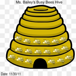 Busy Bees Hive Clip Art - Cartoon Bee Hive Transparent Background - Png Download