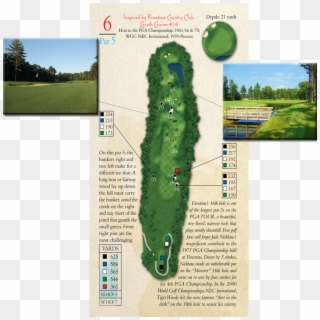 16th Hole Par-5 Firestone Country Club - Firestone Golf Club Hole By Hole Clipart