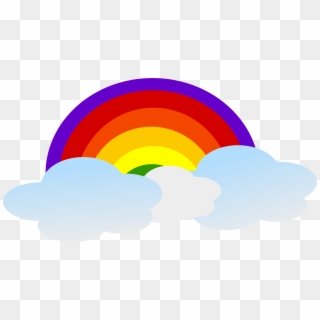Svg Library Stock Cloud Clipart No Background - Cartoon Cloud Rainbow Png Transparent Png