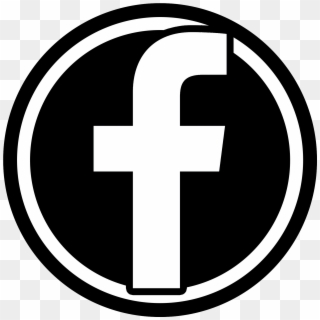 Black Icon Facebook - Facebook Logo B&w Png Clipart
