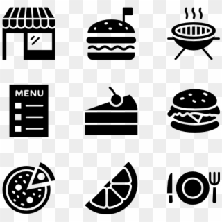 Food Icon Png - Transparent Background Food Icons Clipart