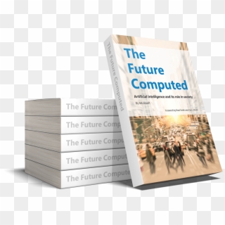 Photo Of A Stack Of Books Entitled "the Future Computed" Clipart