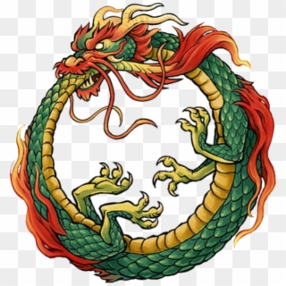 The Infinity Symbol, Ouroboros, The Snake Eating Its - Chinese Dragon Eating Tail Clipart