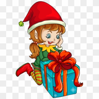 Clipart Library Library Gingerbread Drawing Elf - Christmas Day - Png Download