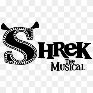 Shrek Clipart Logo - Shrek The Musical Jr Logo Black And White - Png Download