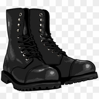 Black Boots Png Image - Boot Clipart