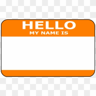 Hello My Name Is Tag Png Clipart
