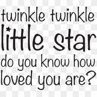 Twinkle Twinkle - Calligraphy Clipart