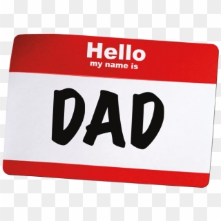 Hello My Name Is Dad - Carmine Clipart