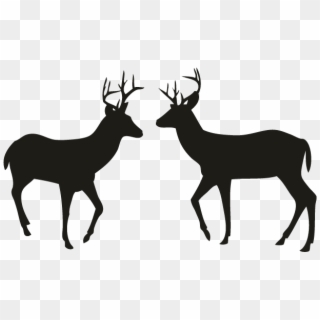 Smock Classic Deer Silhouette Motif - Deer Silhouette Clipart